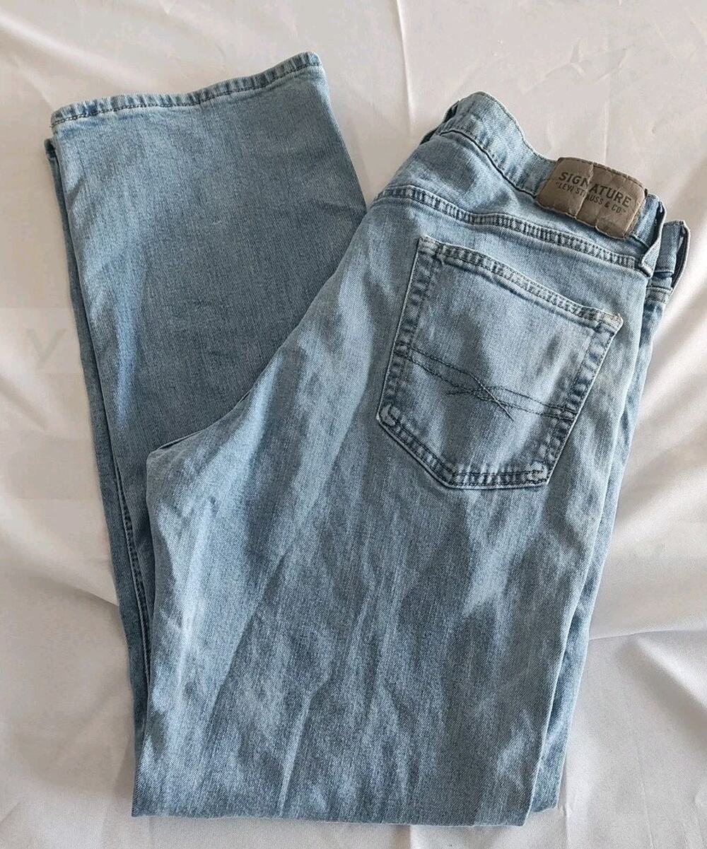 Levi's S61 Relaxed Straight Leg Jeans Size 33x30 Mens Denim Pants Casual Work